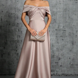 Lauren | Vestido Maxi de Mujer con Hombros Descubiertos y Nudo Retorcido