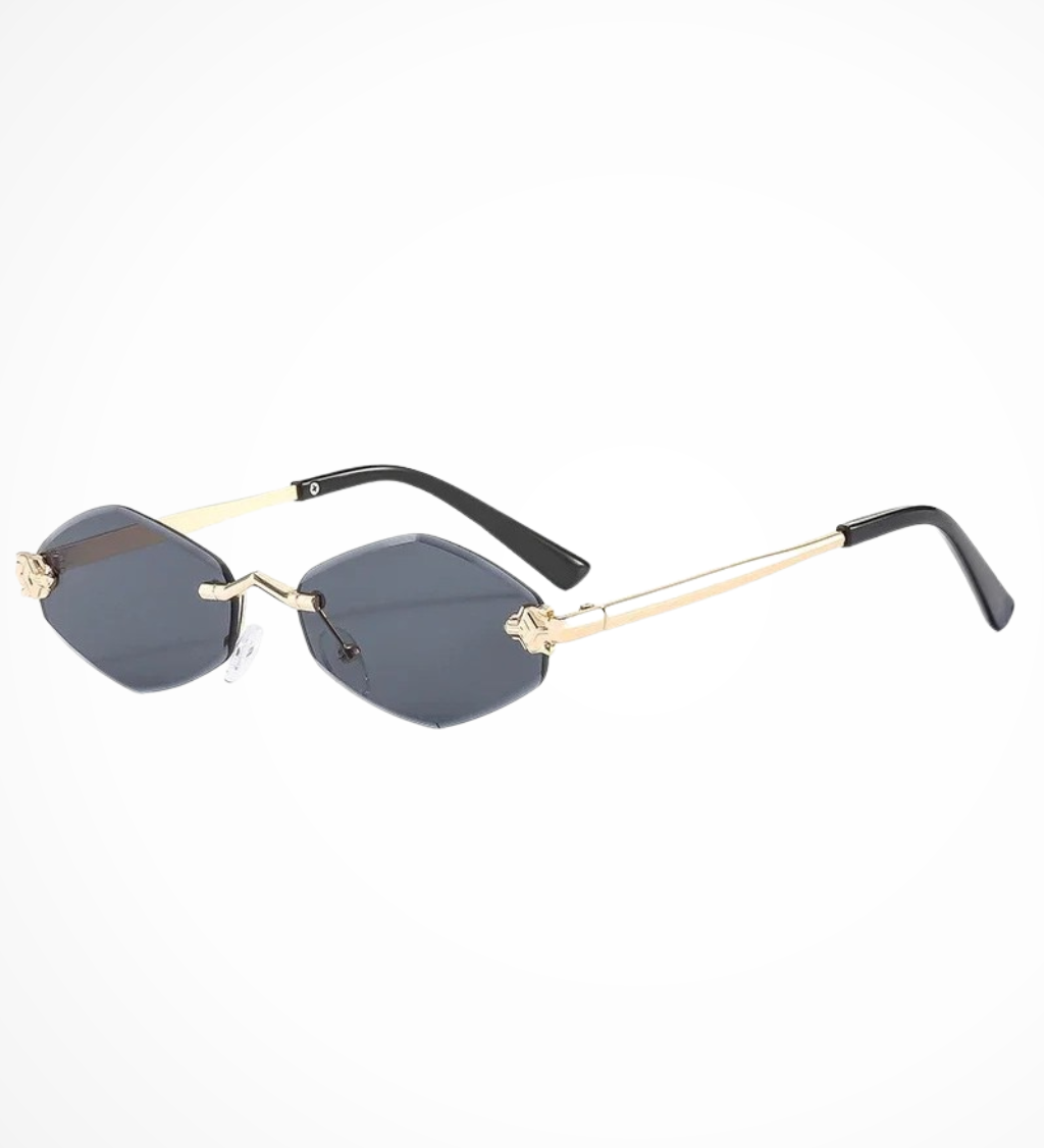 Cecelia | Gafas de sol sin montura para mujer con detalle floral en forma de ojo de gato
