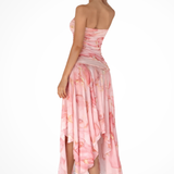 Kordelija | Vestido maxi sin mangas de flores para invitadas de boda