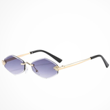 Cecelia | Gafas de sol sin montura para mujer con detalle floral en forma de ojo de gato