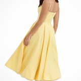 Junio | Vestido midi de corsé para invitadas de boda