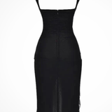 Briella | Vestido Midi de Verano para Mujer con Ruches y Asimetría