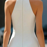 Vivienne | Vestido Mini Ajustado de Cuello Halter para Invitadas de Boda