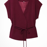 Isadora | Conjunto de Top Sin Mangas con Cinturón y Pantalones Anchos de Lino para Mujer