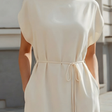 Waverly | Vestido de invitada de boda con manga batwing y cinturilla