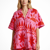 Nina | Conjunto de Camisa de Cuello Camp y Pantalones Cortos para Mujer