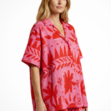 Nina | Conjunto de Camisa de Cuello Camp y Pantalones Cortos para Mujer