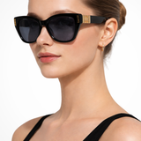 Jamilla | Gafas de Sol Cat Eye para Mujeres con Detalles Dorados