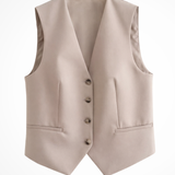 Annabelle | Conjunto de Chaleco Ajustado y Pantalones de Pierna Recta para el Día de Carreras