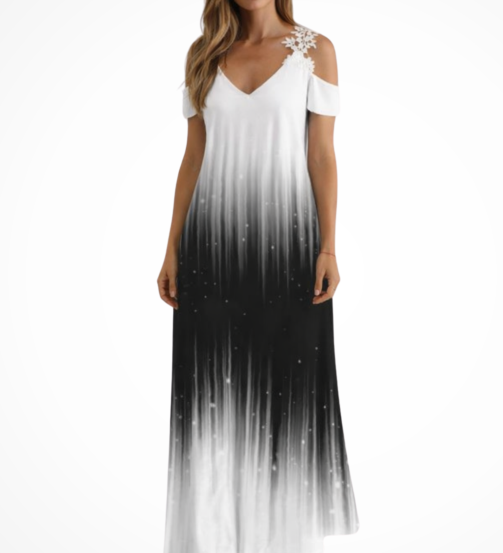 Rosana | Vestido maxi de verano sin mangas con flores para mujer
