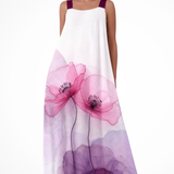 Mabel | Vestido maxi de verano sin mangas con estampado floral para mujer
