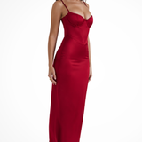Mirabel | Vestido Maxi de Novia con Corsé y Encaje para Mujer