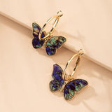 Pendientes de mariposa | Pendientes de colores brillantes