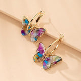 Pendientes de mariposa | Pendientes de colores brillantes