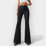 Irina | Jeans de corte bootcut con cintura alta y amplias perneras