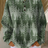 Alma | Jersey verde con bosque de abetos