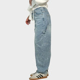 Valerie | Jeans holgados con un sutil brillo