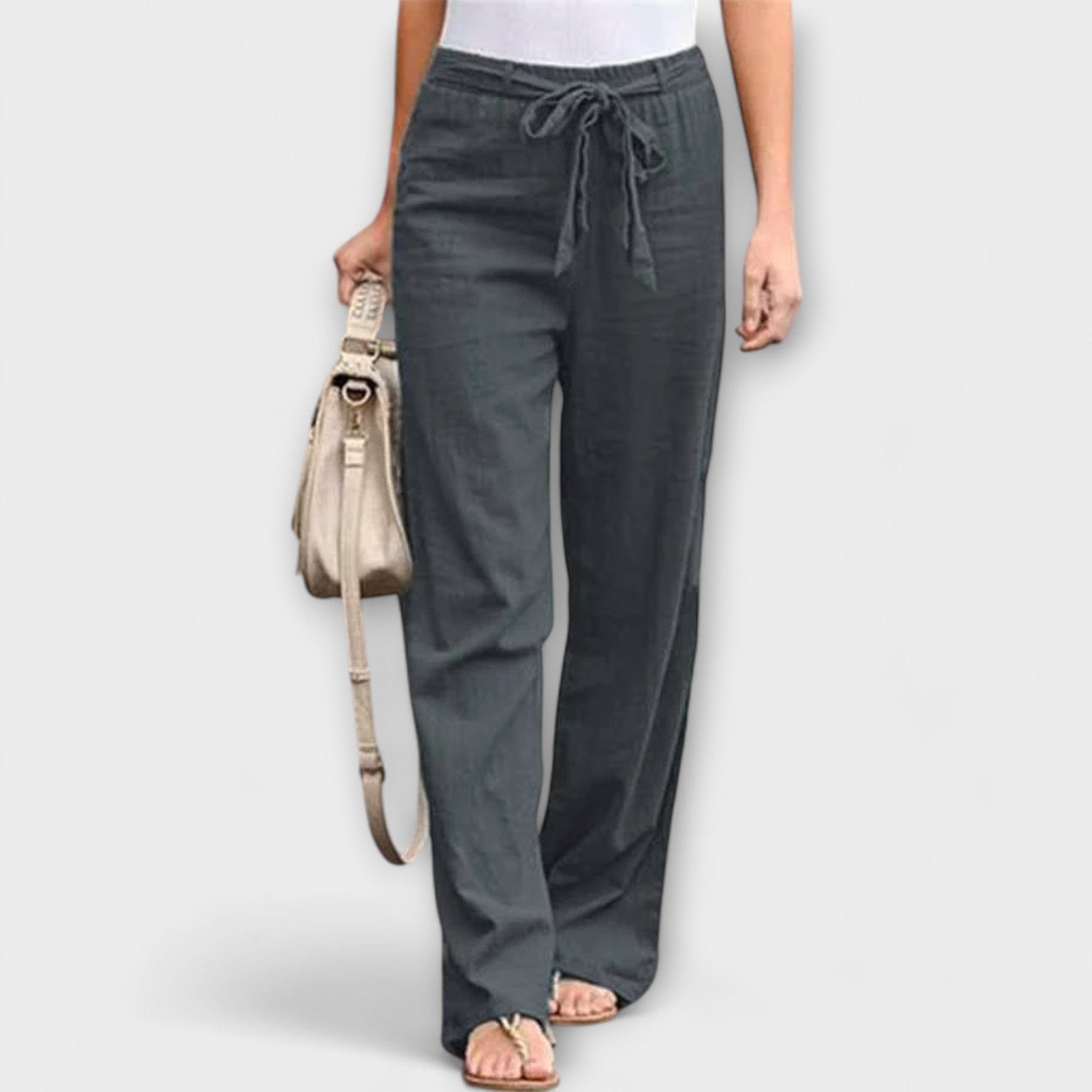 Loreen | Pantalones de Lino Vieglie
