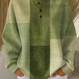 Katrin | Jersey patchwork en tonos verdes
