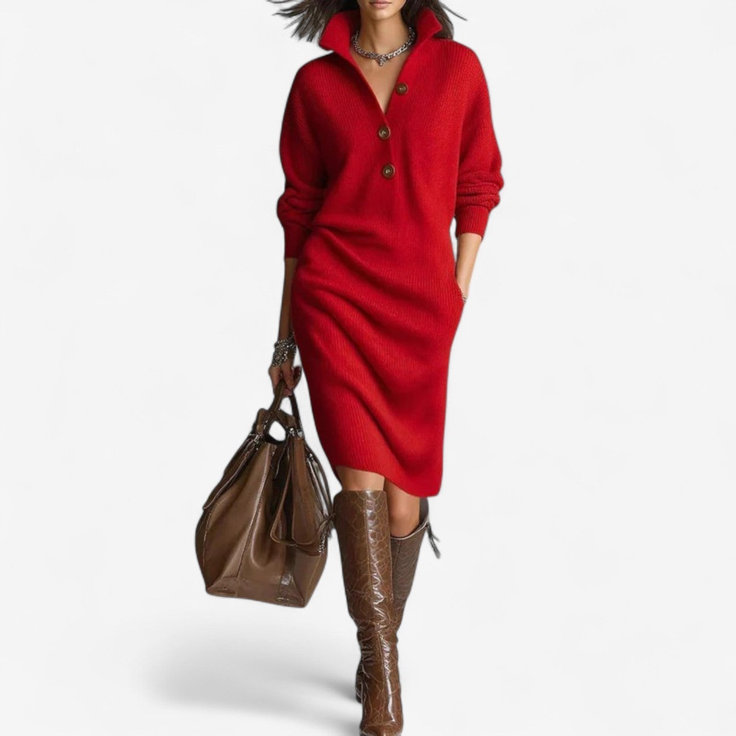 Vestido relajado de tejido Suzy™