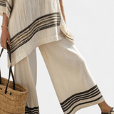 Noēmija | Elegante conjunto de cama de bambú con diseño de margaritas