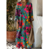 Evelyn | Vestido casual de mangas largas al estilo retro