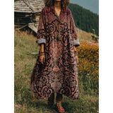 Evelyn | Vestido casual de mangas largas al estilo retro