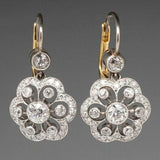 Lux | Pendientes vintage mandala – cristal brillante