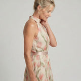 Martina™ | Vestido midi con escote halter floral