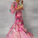 Grace™ - Vestido floral elegante hecho a mano