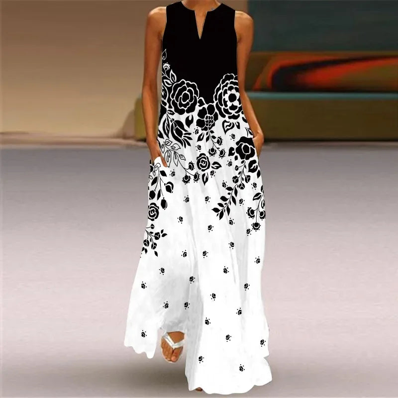 Aurelia™ Vestido de corte en A con diseño floral de mariposas