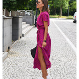 Leanne - Vestido elegante con efecto adelgazante