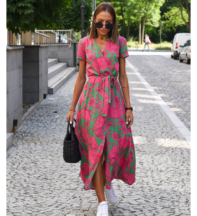 Leanne - Vestido elegante con efecto adelgazante