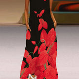 Aurelia™ Vestido de corte en A con diseño floral de mariposas