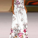 Aurelia™ Vestido de corte en A con diseño floral de mariposas