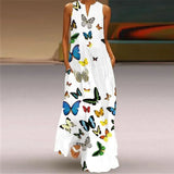 Aurelia™ Vestido de corte en A con diseño floral de mariposas