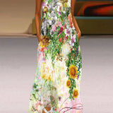 Aurelia™ Vestido de corte en A con diseño floral de mariposas