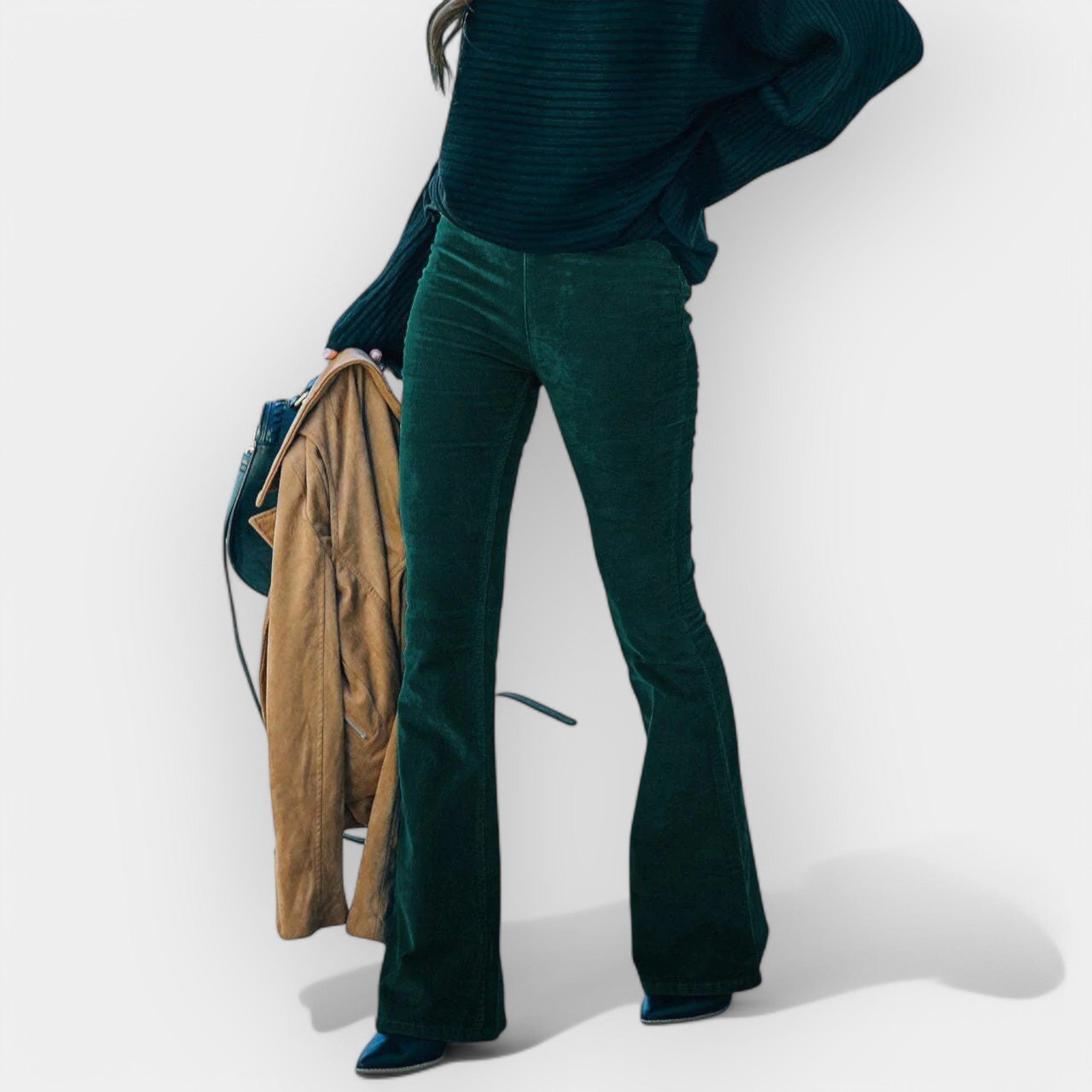 Amélie | Pantalones de mezclilla con cintura alta y campana