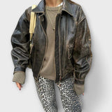 Chandra | Pantalones vaqueros de estilo vintage con estampado de leopardo