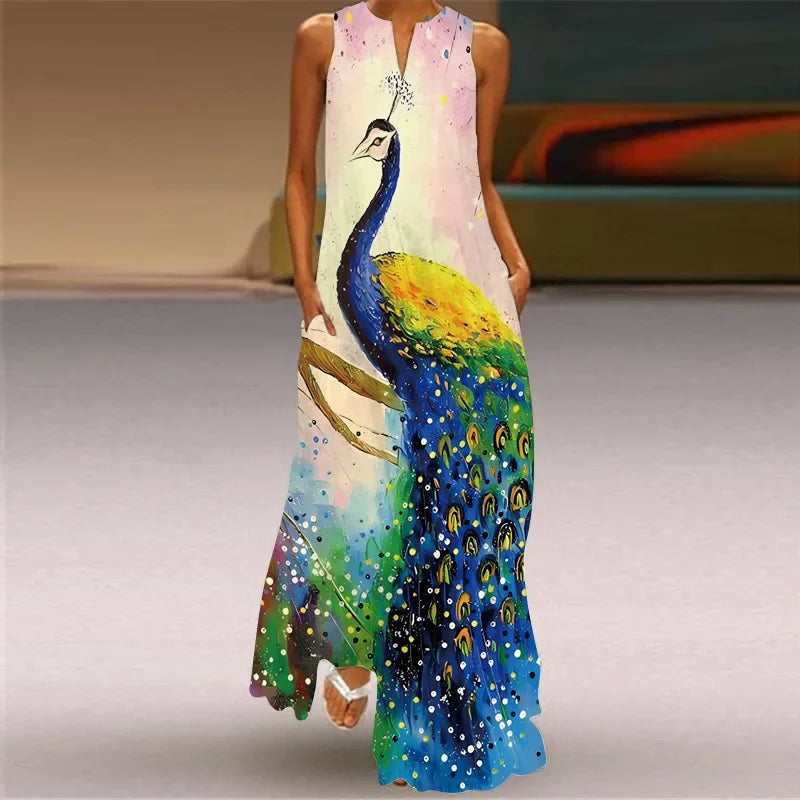 Aurelia™ Vestido de corte en A con diseño floral de mariposas