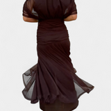 Alondra™ | vestido maxi largo floral con escote en V