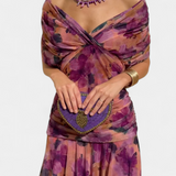 Alondra™ | vestido maxi largo floral con escote en V