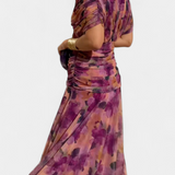 Alondra™ | vestido maxi largo floral con escote en V