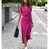 Leanne - Vestido elegante con efecto adelgazante