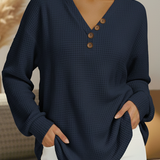 Wilma | Jersey liso con escote en V