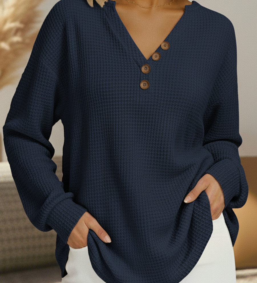 Wilma | Jersey liso con escote en V