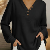 Wilma | Jersey liso con escote en V