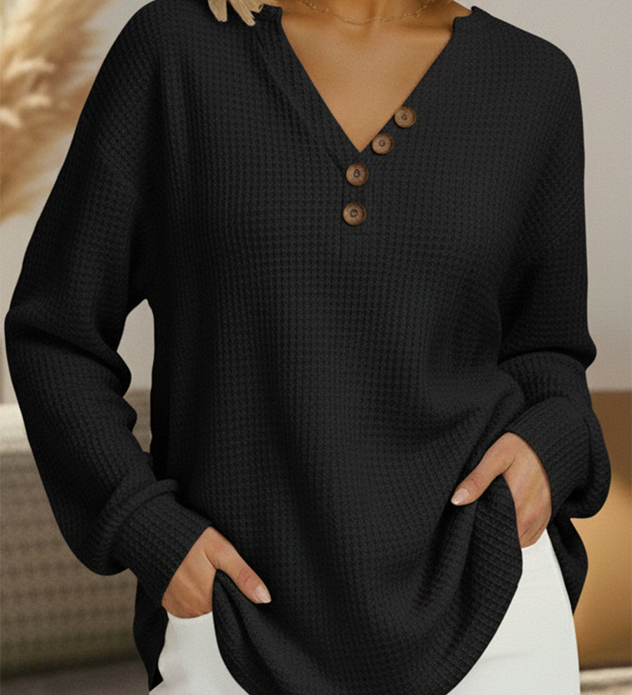 Wilma | Jersey liso con escote en V