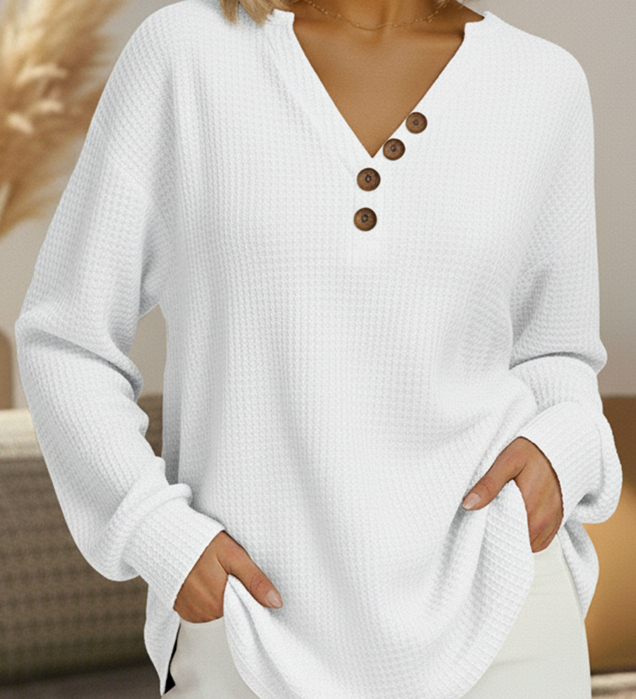 Wilma | Jersey liso con escote en V