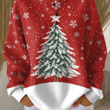 Lotte | Jersey navideño rojo con árbol de Navidad